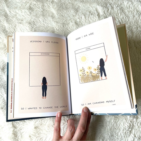 Hardcover Decorative Book - the sun, the sea, and the stars Self Growth Healing - Picture 3 of 5